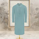 Exclusive Bamboo Silk Panjabi – Olive