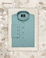 Exclusive Bamboo Silk Panjabi – Olive - Image 2