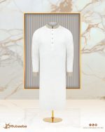 Exclusive Cotton Panjabi – White