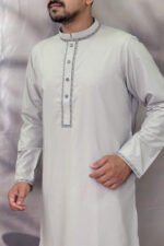 Pakistan Cotton Panjabi for Men - Bear color - Rubaaba Panjabi - Image 2