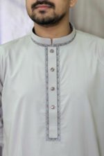 Pakistan Cotton Panjabi for Men - Bear color - Rubaaba Panjabi - Image 4