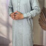 Tencel Panjabi for Men - Ash color - Rubaaba Panjabi