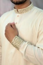 Tencel Panjabi for Men - Brown color - Rubaaba Panjabi - Image 4
